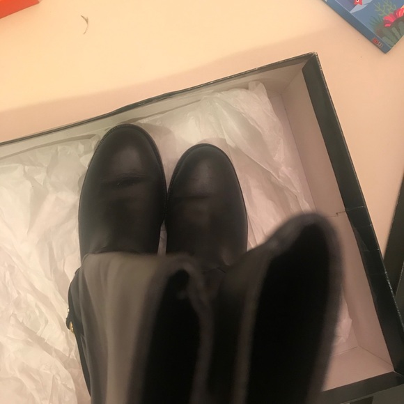 Ralph Lauren Leather Riding Boots BLACK size 8 - Picture 10 of 14